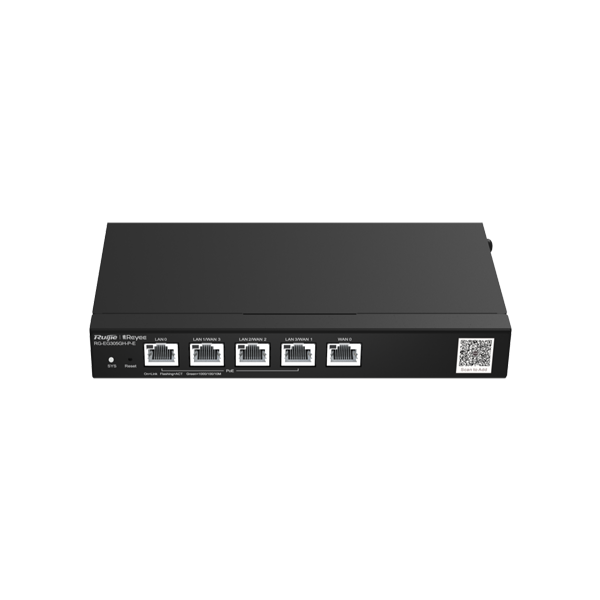 Router 4 x RJ45 1G PoE, 1 x RJ45 1G, Buget PoE 60W, Multi-WAN, Cloud Management - Ruijie RG-EG305GH- - 1