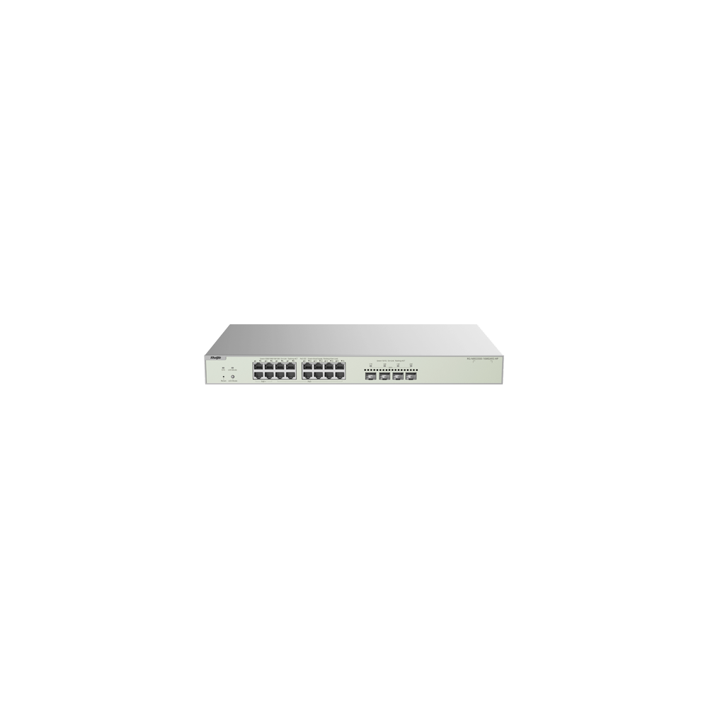 Switch L2+, 12 x RJ45 2.5G PoE+, 4 x RJ45 2.5G Hi-PoE, 4 x SFP+ 10G, Cloud Management, 1U - Ruijie R - 1