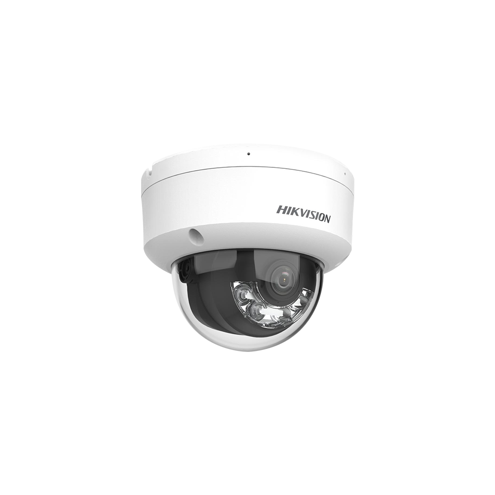 Camera IP, AcuSense, 4MP, lentila 2.8mm, IR 30m, WL 30m, 2xMic., Alarma, IK10 - HIKVISION DS-2CD2143 - 1
