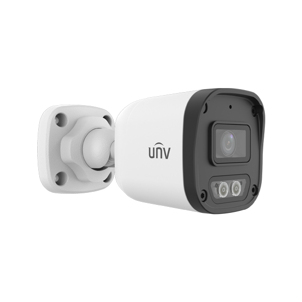 Camera IP ColorHunter 4MP, lentila 2.8mm, IR 30m, WL 15m, Mic, PoE, IP67 - UNV IPC2124LB-AF28-DL-ECO - 1
