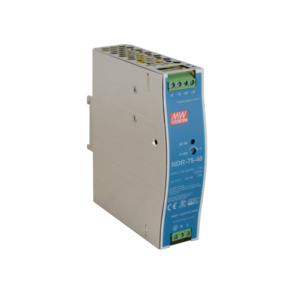 Sursa de alimentare in comutatie, 48V/1.6A, 76.8W, sina DIN - MEAN WELL NDR-75-48 - 1