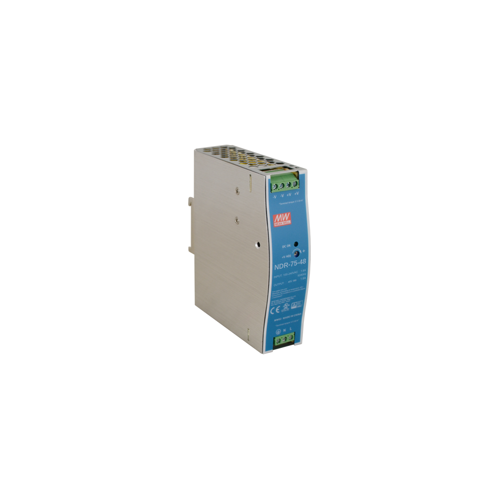 Sursa de alimentare in comutatie, 48V/1.6A, 76.8W, sina DIN - MEAN WELL NDR-75-48 - 1