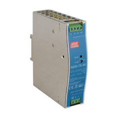 Sursa de alimentare in comutatie, 48V/1.6A, 76.8W, sina DIN - MEAN WELL NDR-75-48 - 1