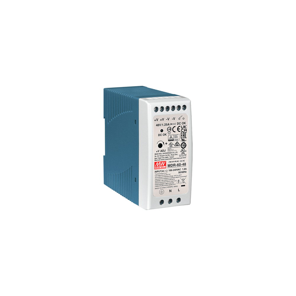 Sursa de alimentare in comutatie, 48V/1.25A, 60W, sina DIN - MEAN WELL MDR-60-48 - 1