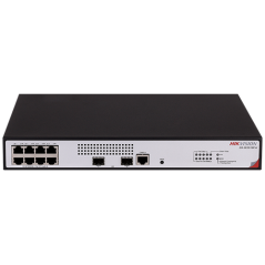 Switch L2+, 8 x RJ45 1G PoE 802.3af/at, 2 x SFP 1G, Management, 1U - HIKVISION DS-3E2510P-H - 1