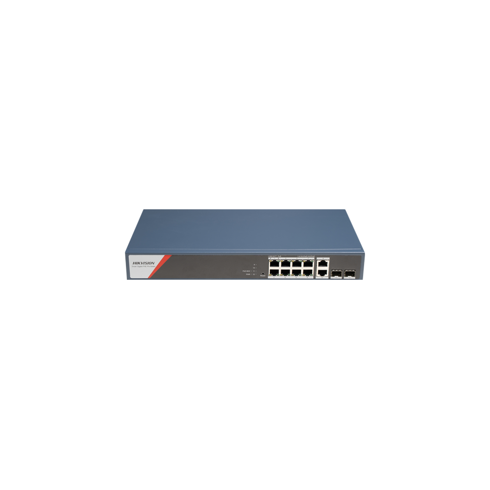 Switch 8 x RJ45 1G PoE 802.3af/at/bt, 2 x RJ45 1G, 2 x SFP 1G, Management - HIKVISION DS-3E1512HP-SI - 1