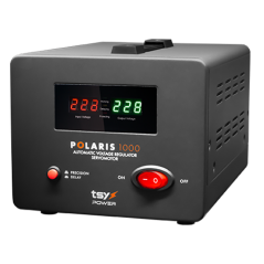 Regulator de tensiune cu servomotor, 1000VA, tensiune la intrare 150-260V, delay 6-180s AVR-POLARIS- - 1