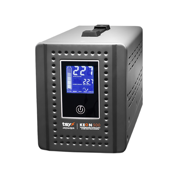 UPS 500VA, repornire automata, afisaj LCD, protectii multiple, Input AC 155-285V UPS-KEON-500VA - 1